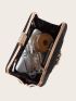 Mini Box Bag Glamorous Rhinestone Decor Ruched Detail Chain For Party
