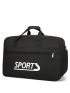 Oversized Gym Bag Letter Graphic Double Handle For Sports Aesthetic