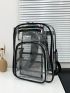 Clear Purse Casual Daypack Zipper PVC