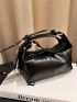 Small Hobo Bag Adjustable Strap Zipper PU