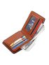 Letter Embossed Small Wallet Bifold Vintage