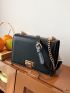 Mini Flap Square Bag Turn Lock Elegant