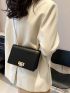 Mini Flap Square Bag Turn Lock Elegant