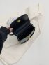 Mini Flap Saddle Bag Turn Lock Black