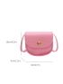 Mini Flap Saddle Bag Turn Lock Pink
