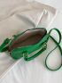 Small Dome Bag Quilted Pattern Solid Green