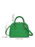 Small Dome Bag Quilted Pattern Solid Green