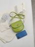 Mini Saddle Bag Twist Lock Flap PU