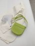 Mini Saddle Bag Twist Lock Flap PU