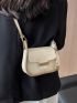 Mini Saddle Bag Letter Detail Fashion Style
