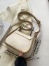 Mini Saddle Bag Letter Detail Fashion Style