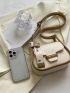 Mini Saddle Bag Letter Detail Fashion Style