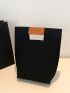 Minimalist Square Bag Crocodile Embossed Felt
