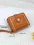 Embroidered Detail Small Wallet With Zipper