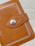Embroidered Detail Small Wallet With Zipper