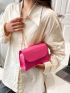 Mini Crocodile Embossed Square Bag Chain Strap