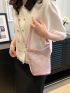 Mini Studded Decor Chain Strap Top Handle Fashion Style