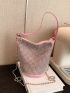 Mini Studded Decor Chain Strap Top Handle Fashion Style