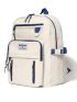 Medium Functional Backpack Letter Patch Decor For School