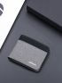 Colorblock Small Wallet Letter Pattern
