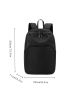 Small Fashion Backpack Solid Black For Men