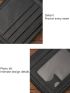Stitch Detail Small Wallet PU Black