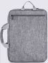 Gray Laptop Backpack Multi-Pocket Dual-Use Waterproof For Business