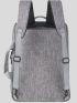 Gray Laptop Backpack Multi-Pocket Dual-Use Waterproof For Business