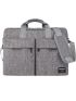 Gray Laptop Backpack Multi-Pocket Dual-Use Waterproof For Business