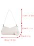 Medium Hobo Bag Beige Adjustable Strap For Daily