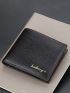 Litchi Embossed Small Wallet Bifold