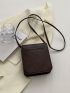 Mini Letter Detail Flap Square Bag Fashion