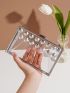 Mini Box Bag Rhinestone Decor Chain Strap For Prom