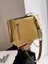 Minimalist Square Bag Mini Metallic Gold