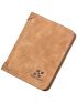 Letter Embossed Small Wallet Fold Over
