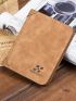 Letter Embossed Small Wallet Fold Over