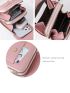 Letter Graphic Phone Wallet Pink