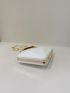 Diamond Design Novelty Bag Top Handle White Small