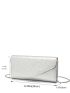 Small Envelope Bag Silver Minimalist