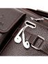 New Luxury Pu Men Bag Black Messenger Bag Briefcase Designer Male Fashion Crossbody Bag Shoulder Bag For Business Work Vintage Messenger Bag Briefcase Men Women For Business Work Satchel Shoulder Crossbody Bag