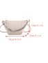 Letter Graphic Novelty Bag Small Beige
