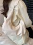 White Hobo Bag PU Minimalist