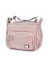 Multi Zip Square Bag Patch Detail Polyester