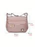 Multi Zip Square Bag Patch Detail Polyester