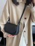 Mini Saddle Bag Flap PU Black