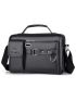 New Luxury Pu Men Bag Black Messenger Bag Briefcase Designer Male Fashion Crossbody Bag Shoulder Bag For Business Work Vintage Messenger Bag Briefcase Men Women For Business Work Satchel Shoulder Crossbody Bag