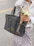 Large Capacity Beach Bag Mesh Design Multi-Pocket