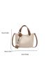 Letter Graphic Square Bag Double Handle Medium