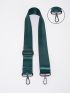 Buckle Decor Bag Strap Fashion Dark Green