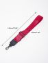 Buckle Decor Bag Strap Fashion Neon Red